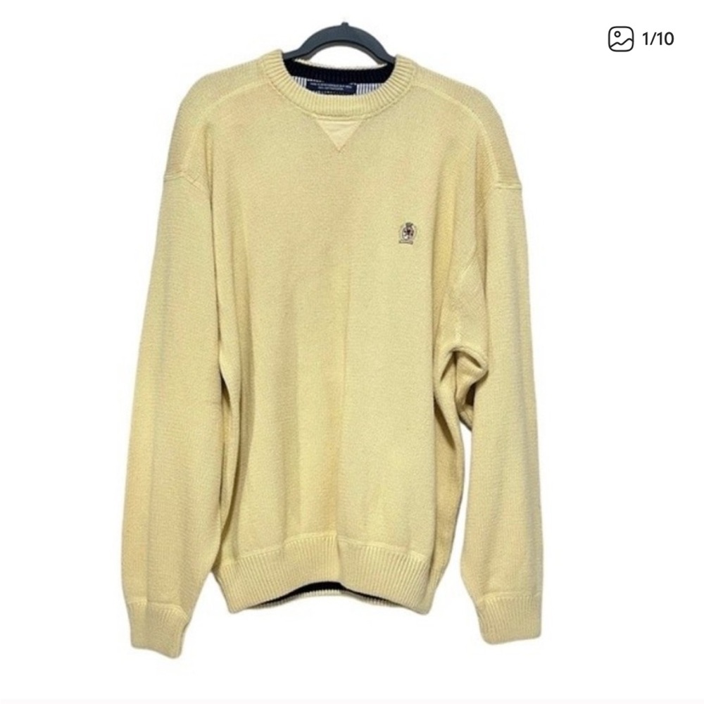 Tommy Hilfiger Beige men’s Crewneck Sweater - oversized